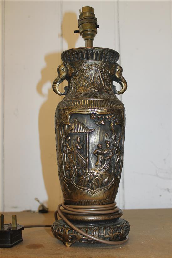 Bronze lamp base